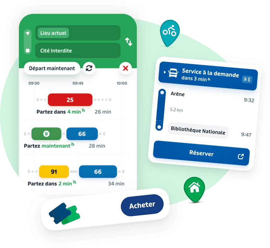 Guide your riders with Transit app
